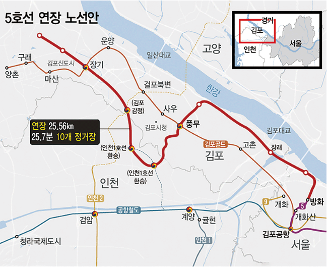 지하철 5호선 김포