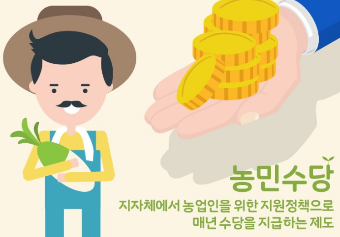 2024년 충청북도 농민 공익수당 신청 자격 기간 지급일 금액