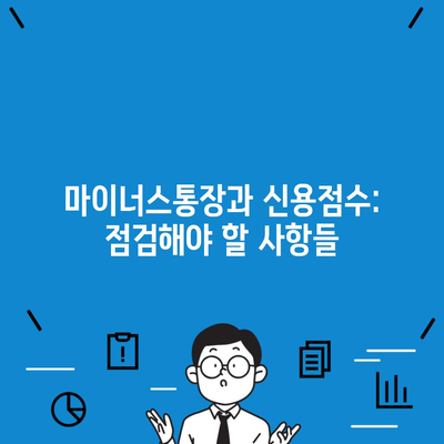 마이너스통장과 신용점수: 점검해야 할 사항들