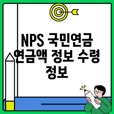 NPS 국민연금 연금액 정보 수령 정보