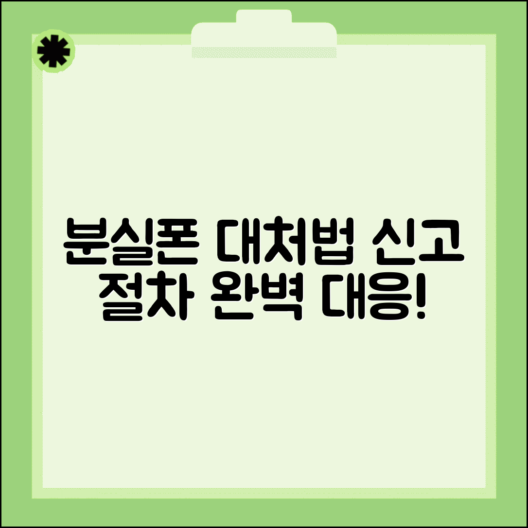 휴대폰 분실시 대처방법 신고 절차 | 휴대폰 분실 완벽 대응법