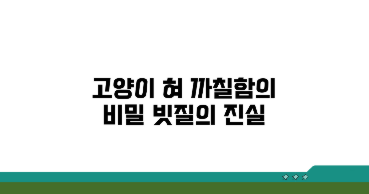 고양이 혀, 빗질하는 까칠함의 비밀