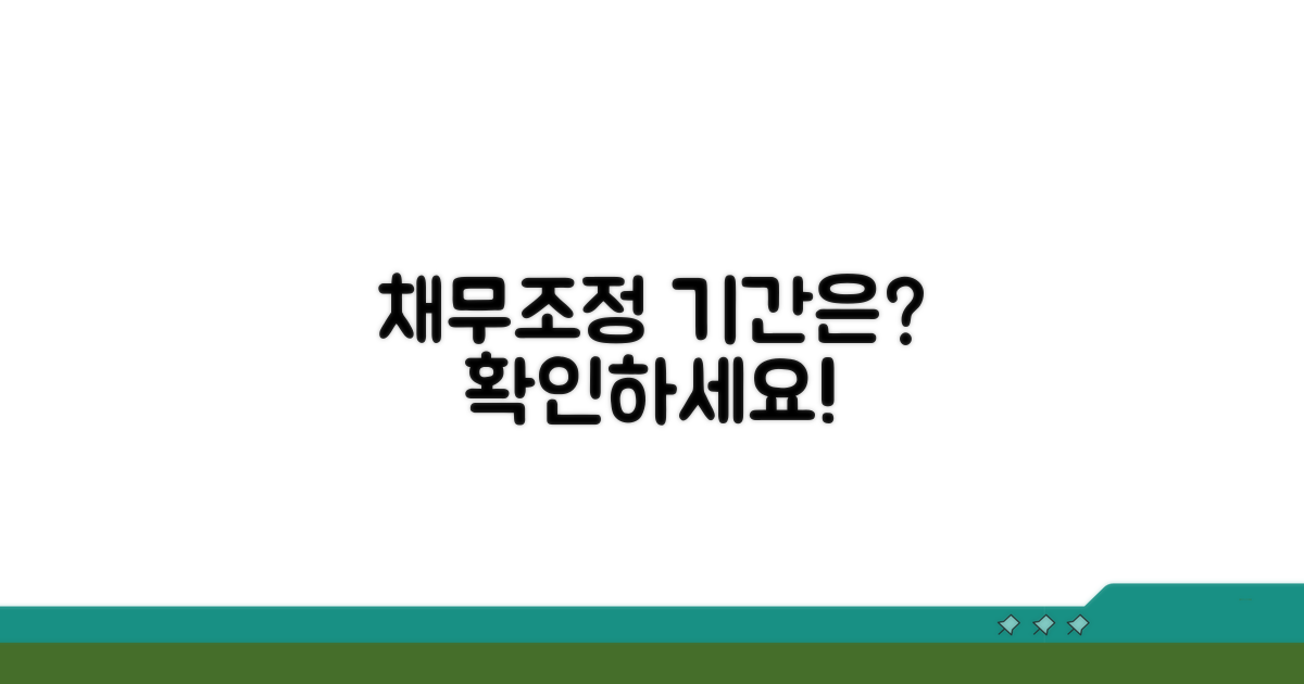 채무조정 소요기간, 얼마나 걸릴까