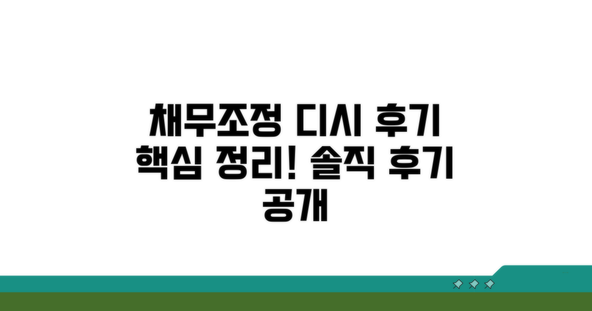 채무조정 디시, 어떤 후기가 많을까?