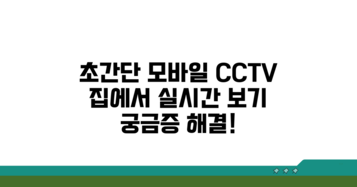 모바일 CCTV, 집에서 쉽게 보는 법