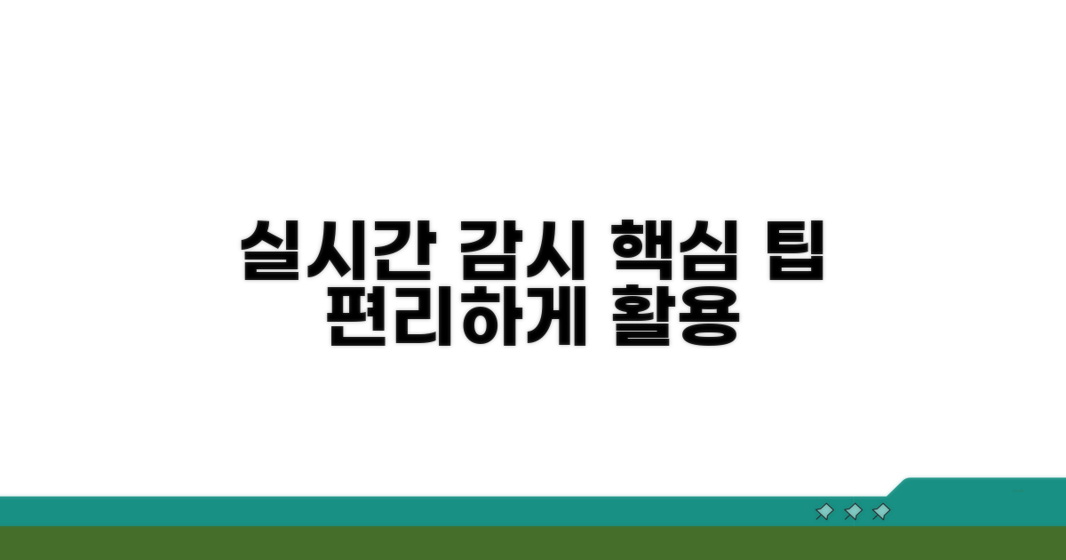 실시간 감시, 편리하게 활용하는 팁