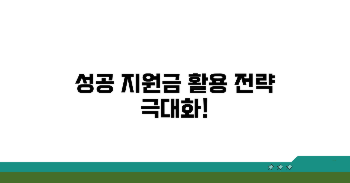 성공적인 지원금 활용 전략