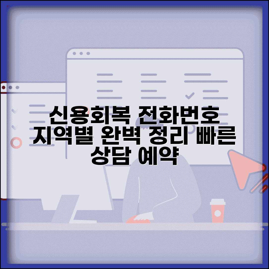 신용회복위원회 전화번호 지역별 정리 | 상담 예약과 문의 방법