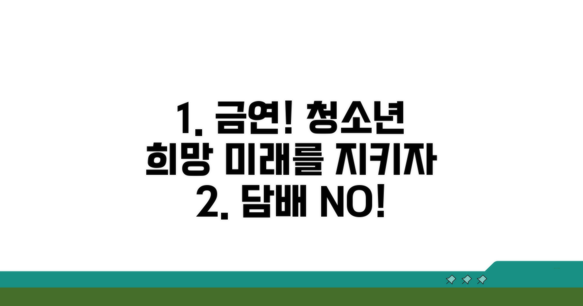 청소년 흡연 예방을 위한 교육 방안