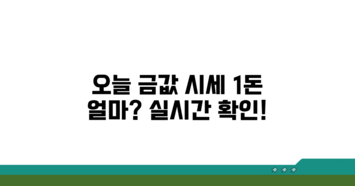 오늘 금 한돈 시세 확인하기