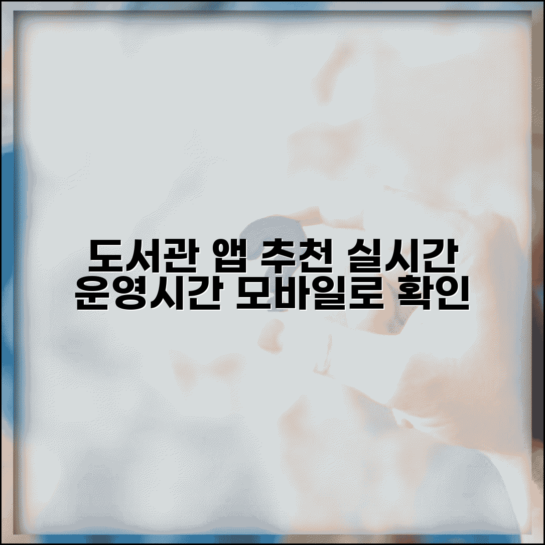 도서관 운영시간 및 휴관일 앱 추천 | 실시간 확인 모바일 서비스, 편리하게 이용하세요