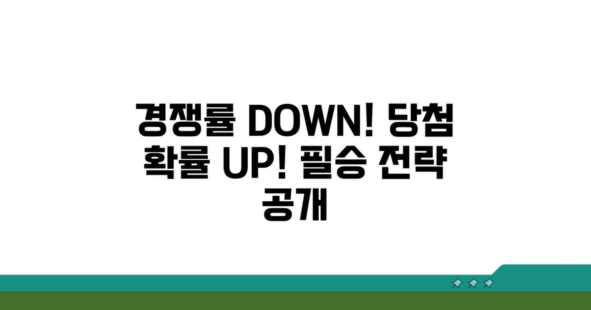 경쟁률 분석 및 당첨 확률 높이기