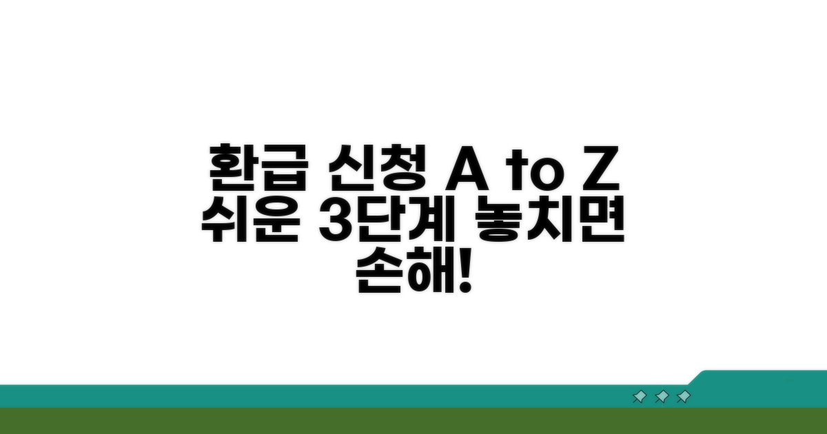 단계별 환급 신청 절차 상세 안내