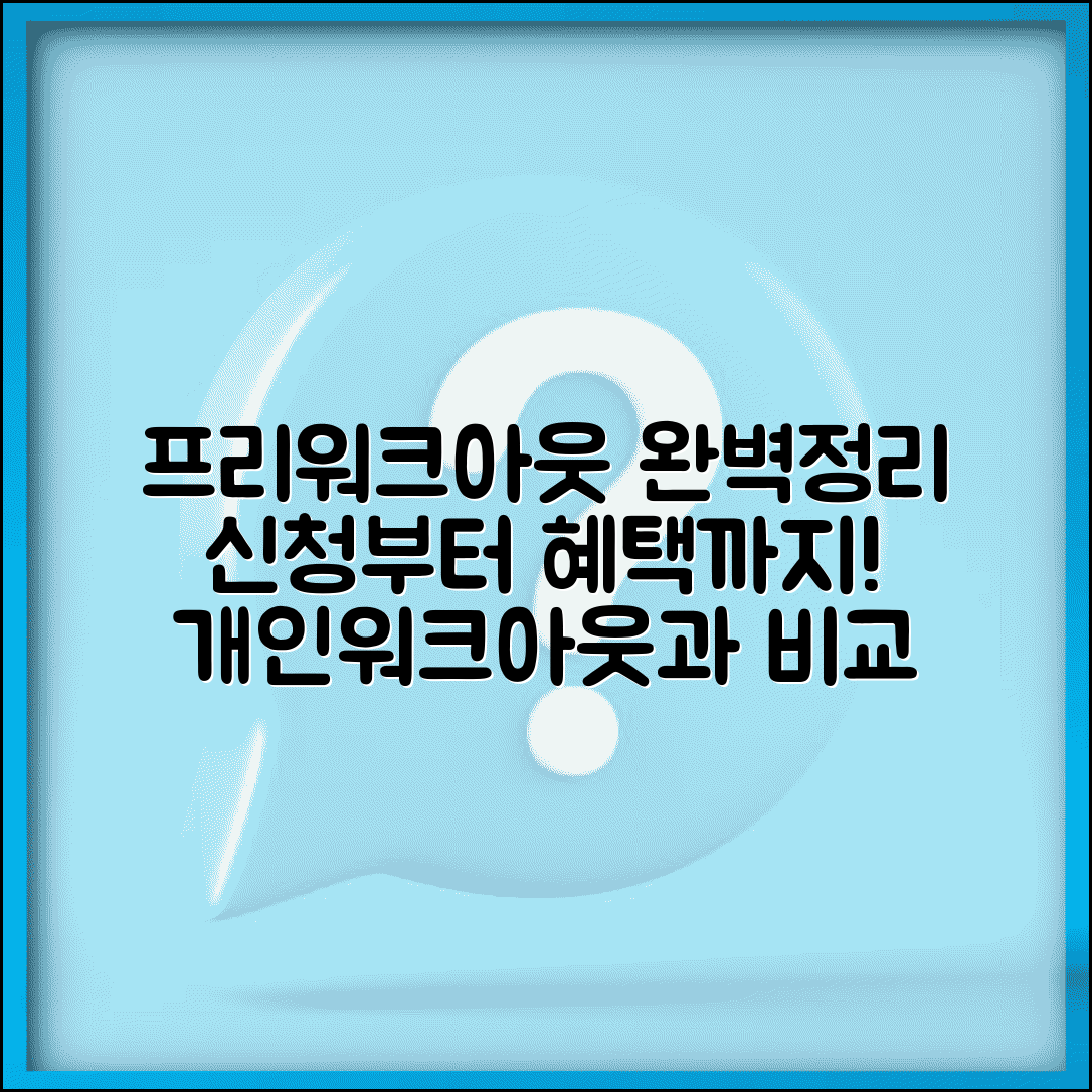프리워크아웃 제도 완벽정리 | 신청방법, 참여조건, 혜택 | 개인워크아웃과 차이점, 절차 총정리