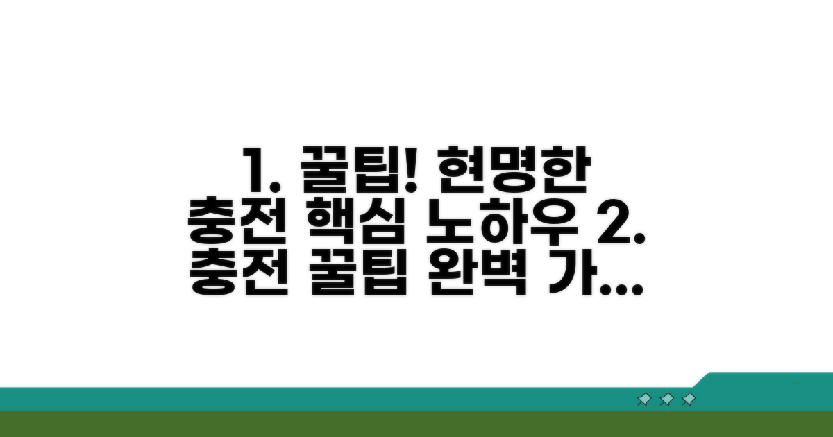 현명한 사용법과 충전 노하우