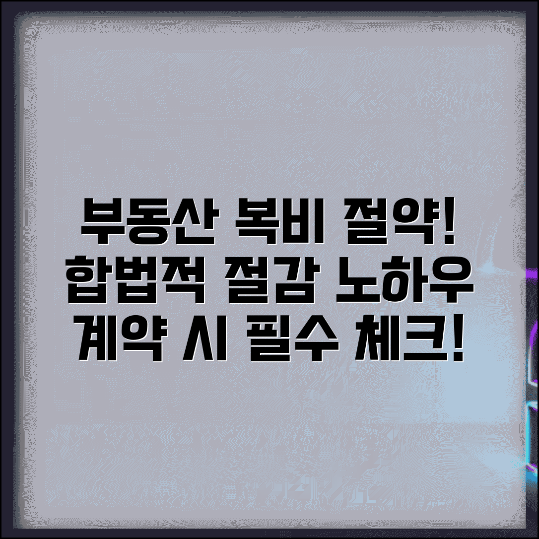 부동산 복비 협상 노하우 | 중개료 합법적으로 줄이는 방법 및 계약 시 주의사항 총정리