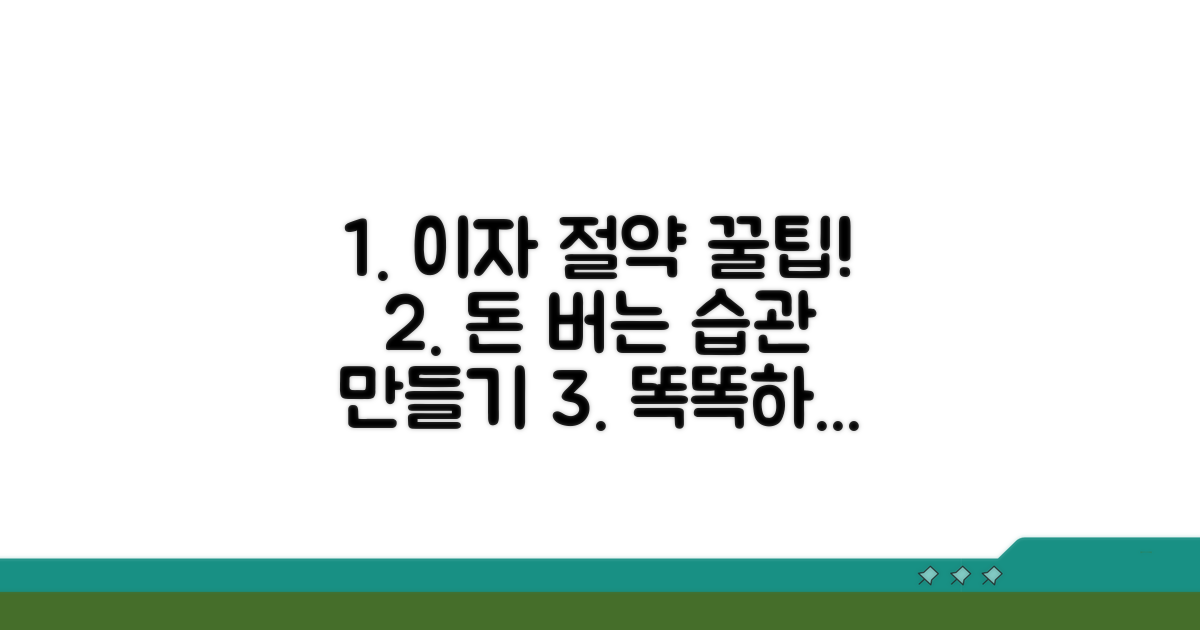 이자 절약 꿀팁과 현명한 활용법