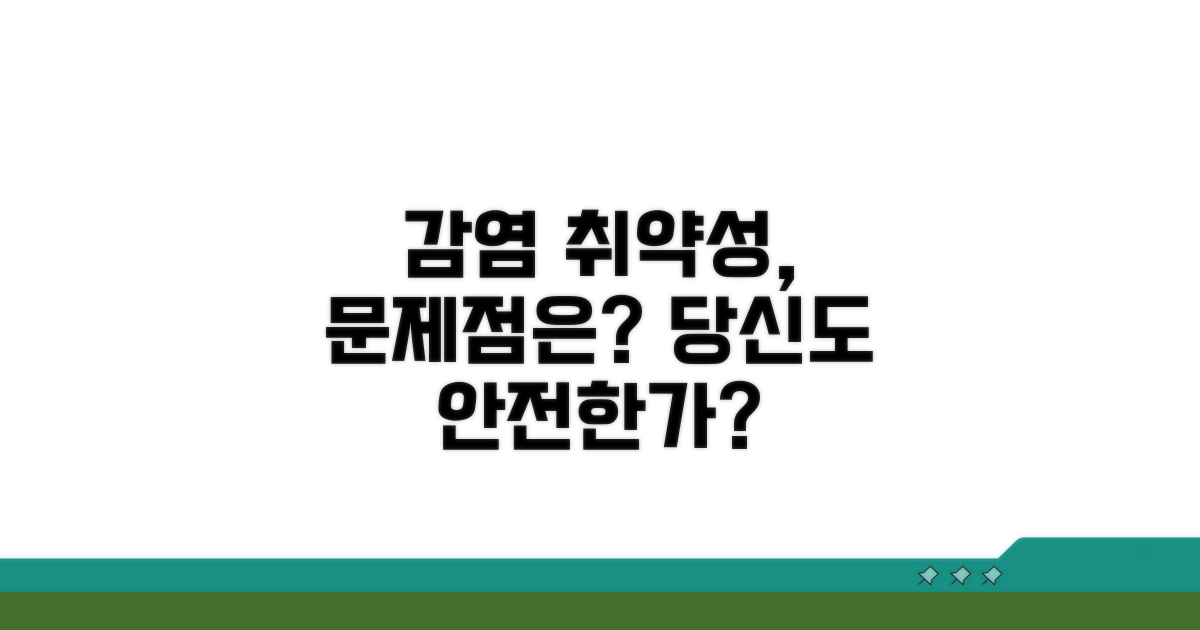 감염 취약성, 무엇이 문제일까?