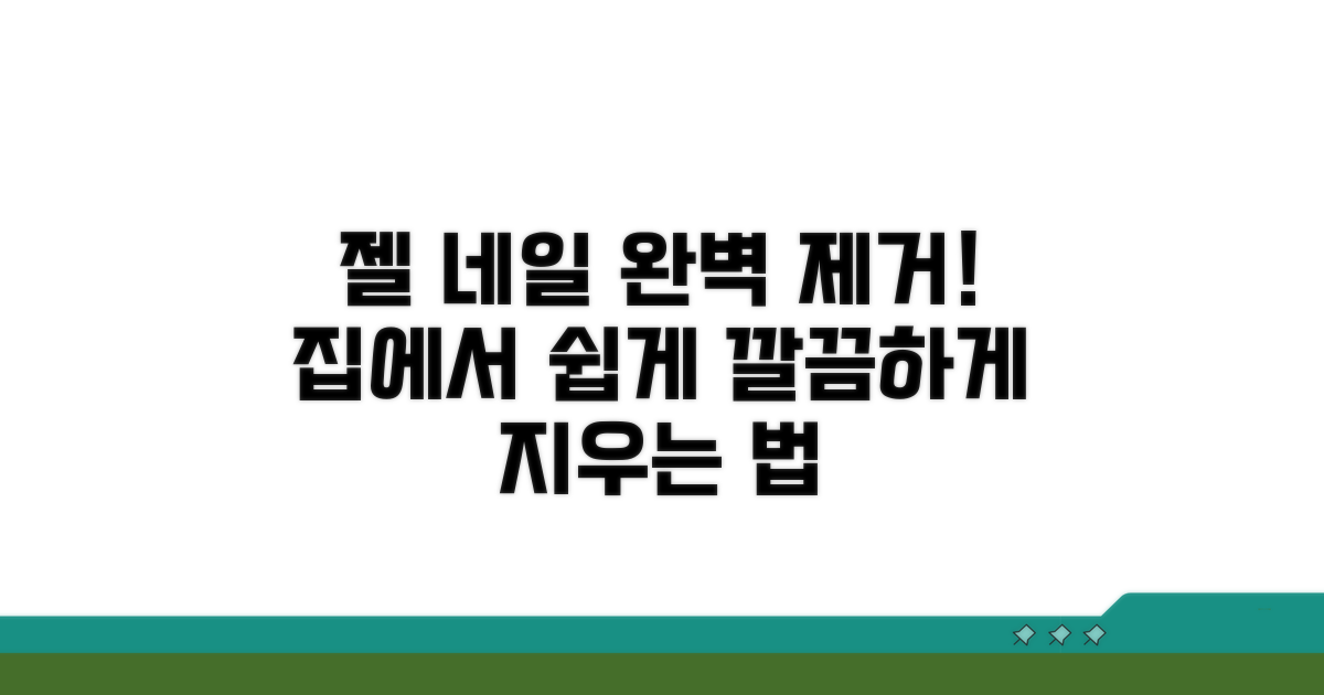 네일 리무버 젤 제거 완벽 가이드