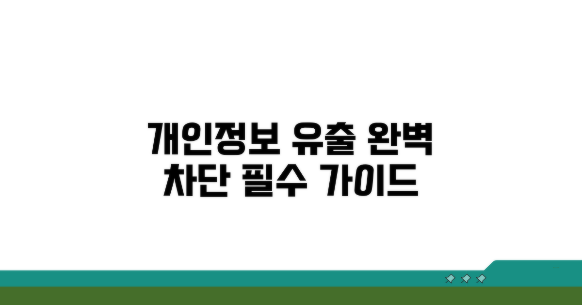 개인정보 유출 막는 완벽 대응