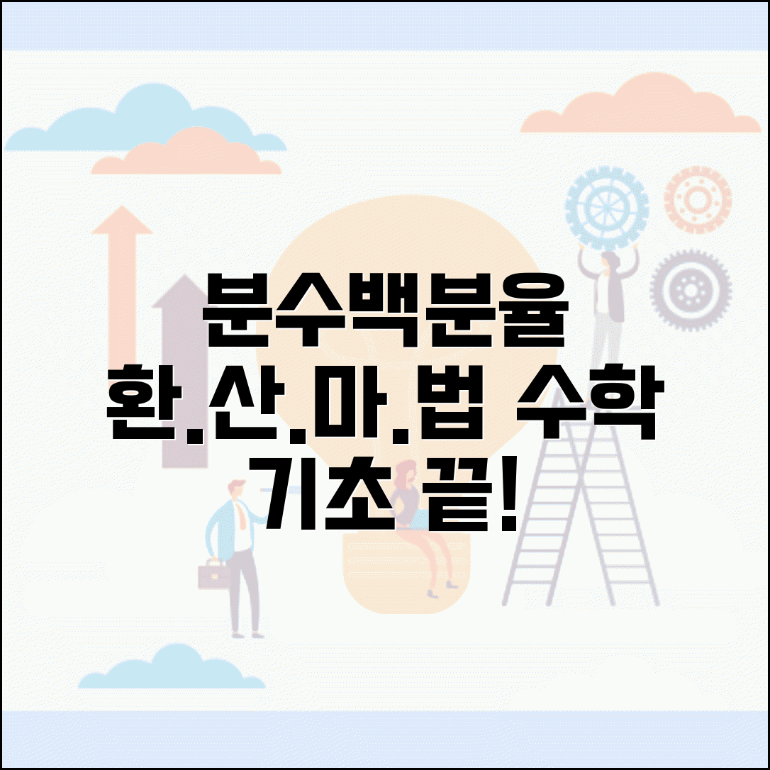 비율계산하는방법 기초 수학 | 분수와 백분율 쉽게 변환하는 방법 총정리