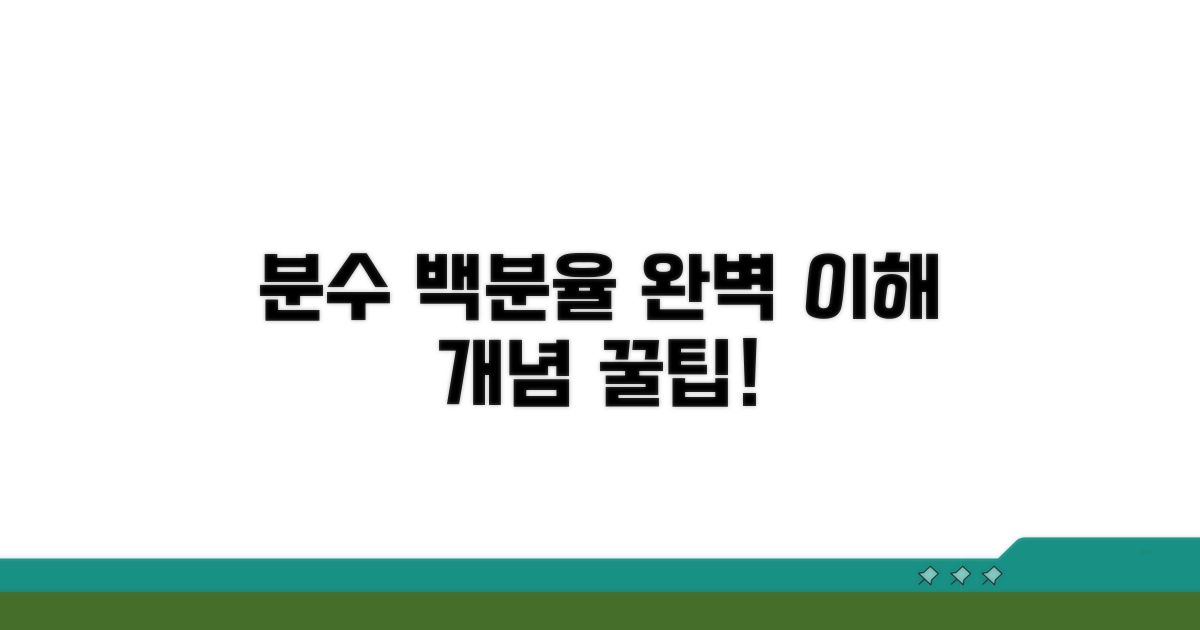 분수와 백분율, 개념 잡기