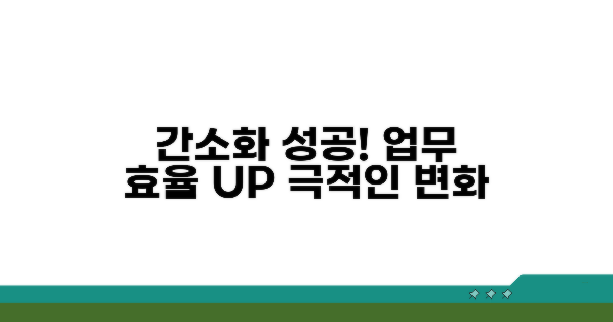 절차 간소화 성공 사례 공유