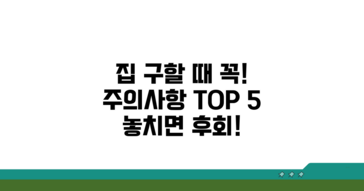 임대주택 계약 시 주의사항