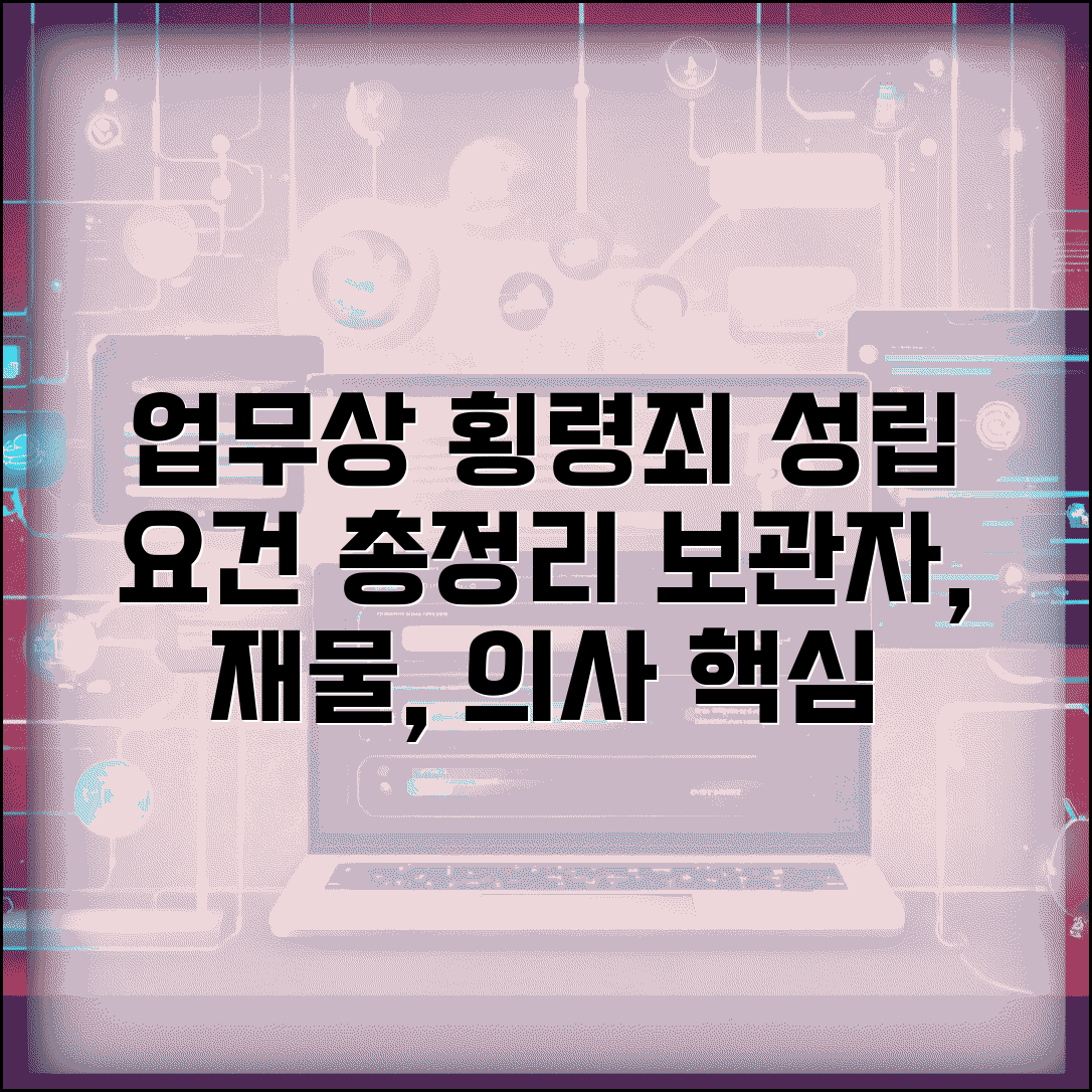 업무상 횡령죄 성립요건 | 보관자/타인 재물/불법 영득 의사 기준