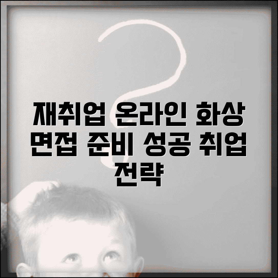 재취업 온라인 | 온라인 재취업 활동 | 화상면접 준비법