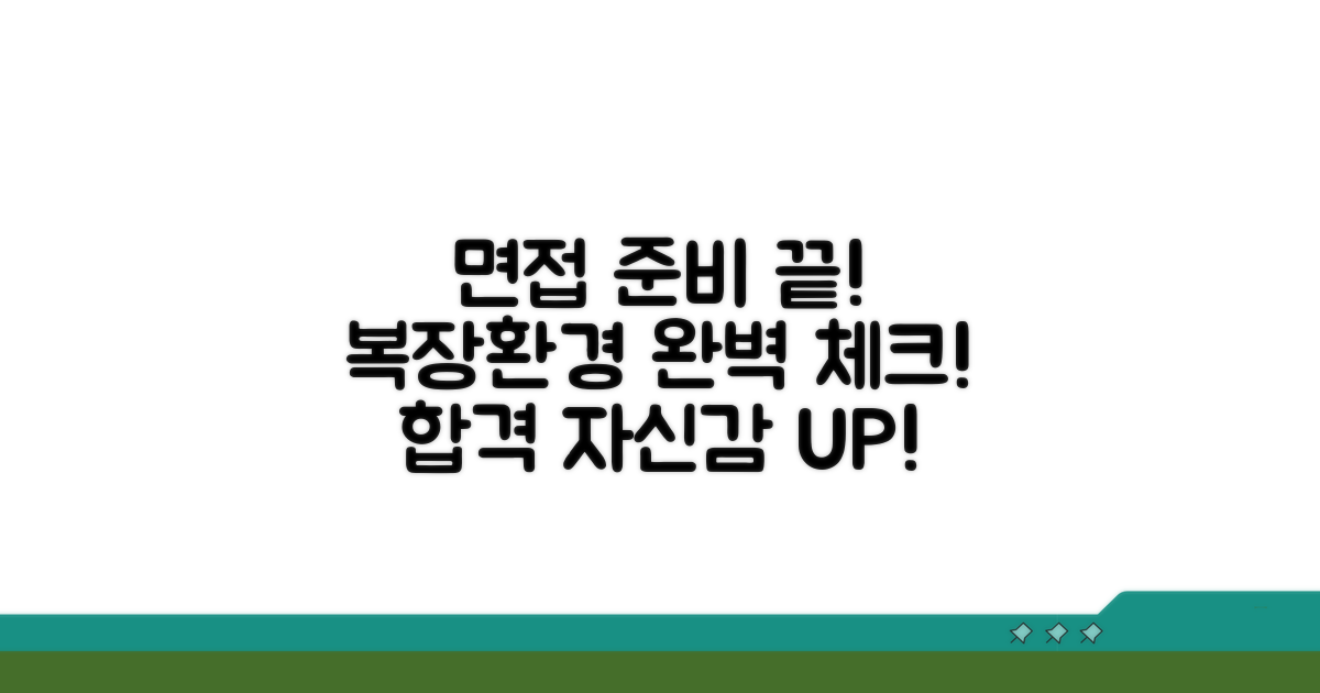 면접 복장과 환경 체크리스트