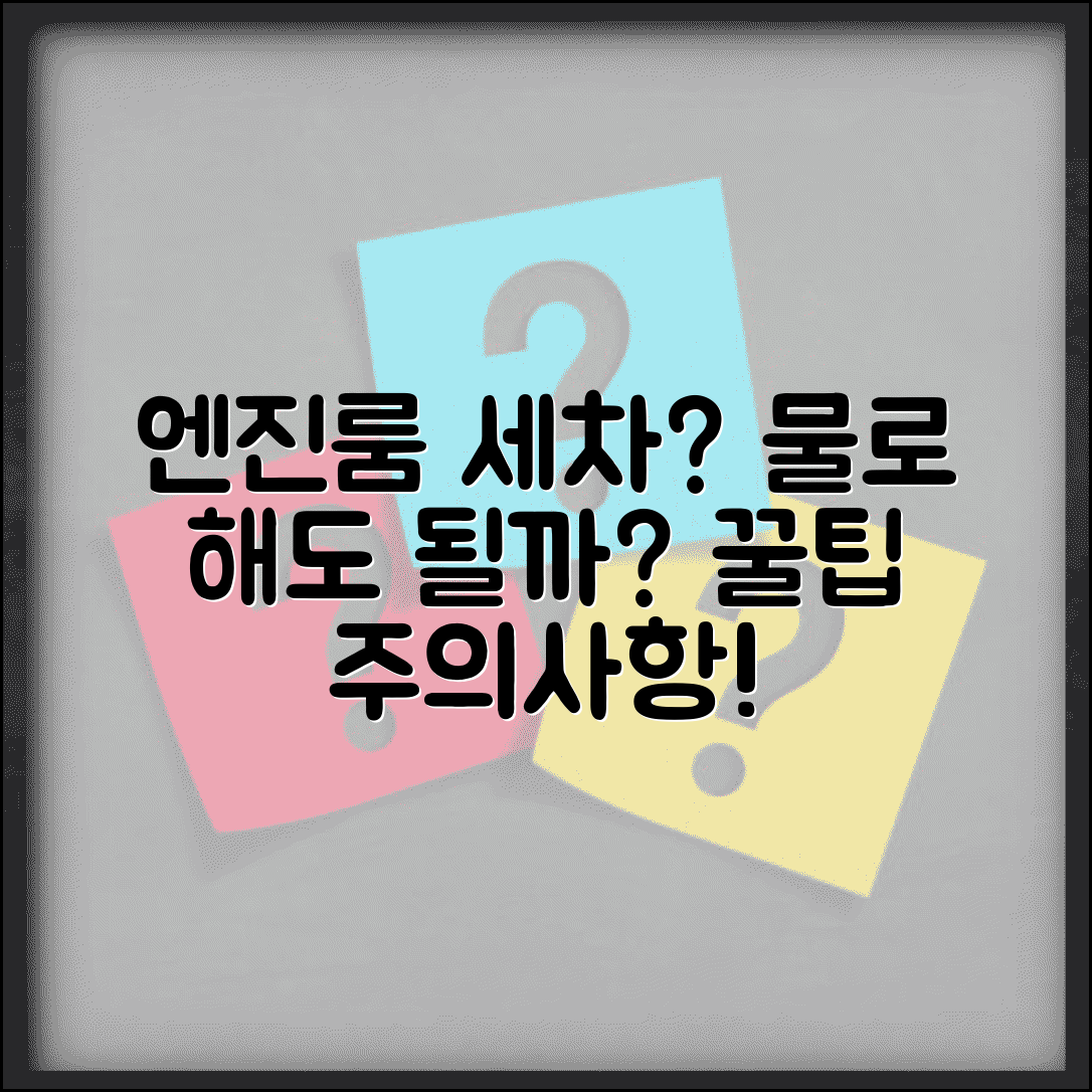 자동차 엔진룸 세차 방법 물 세차 가능? | 차 엔진 룸 청소 주의사항