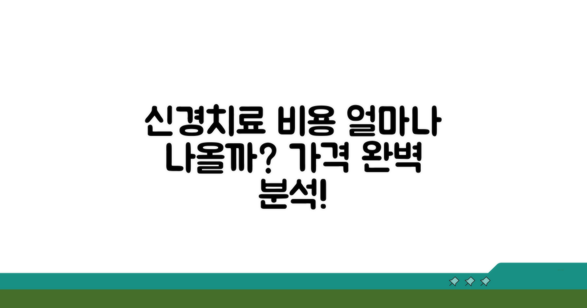 얼마나 들까? 신경 치료 비용 파헤치기