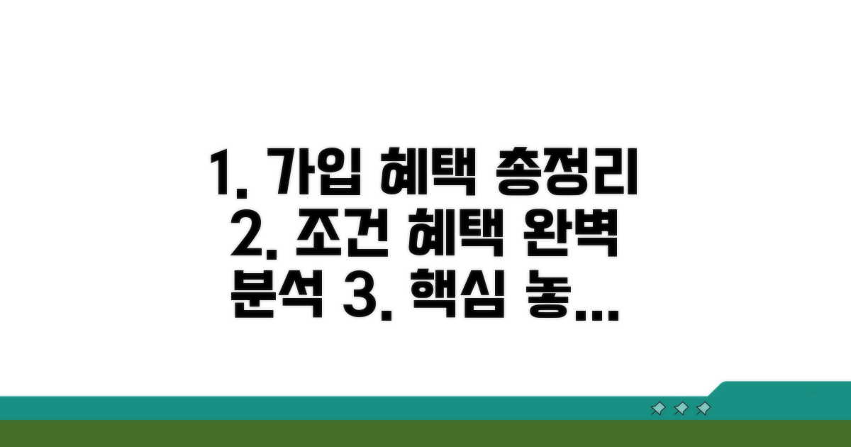 가입 조건과 혜택 완벽 분석