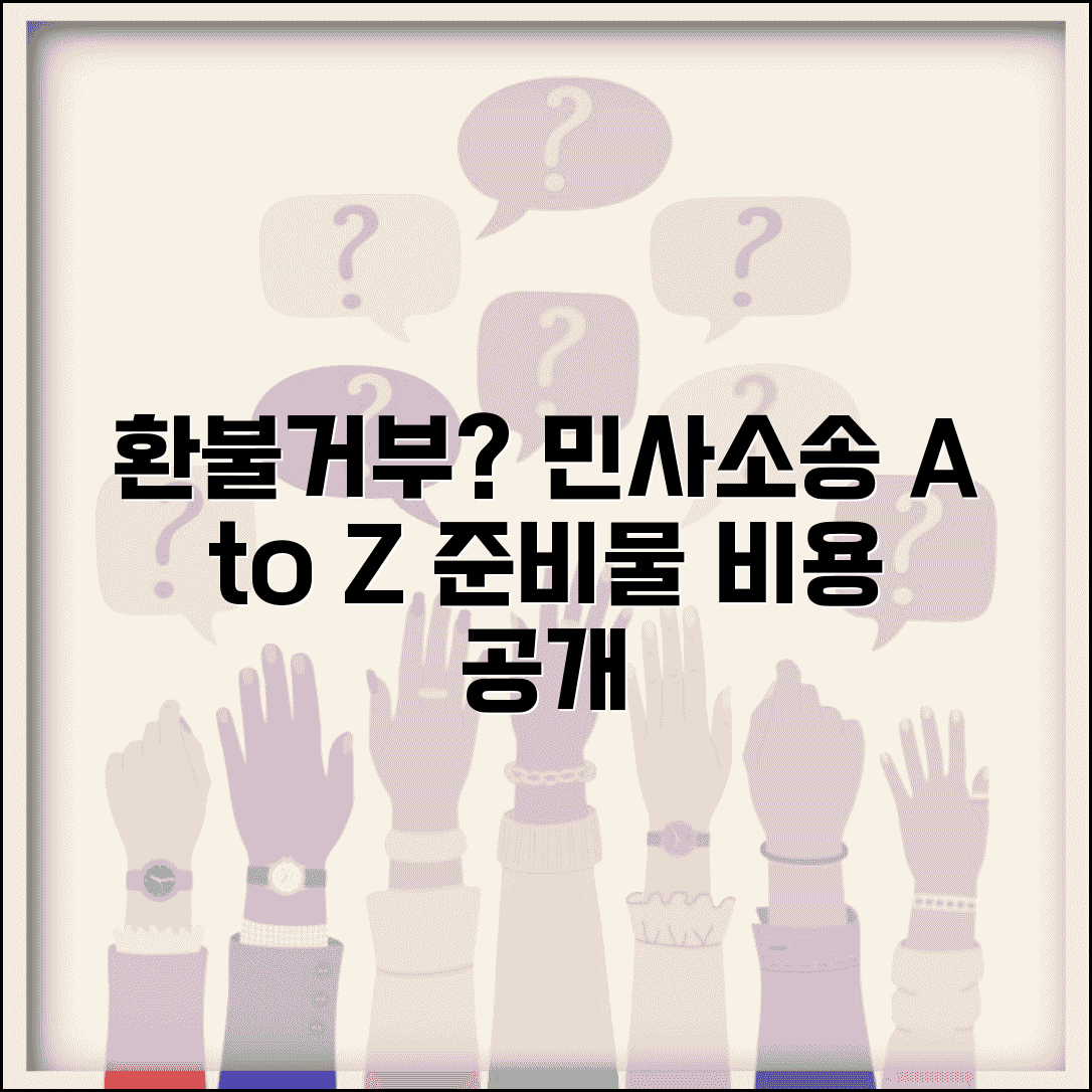 환불거부 민사소송 제기 방법 | 법적 대응 시 필요 서류와 비용