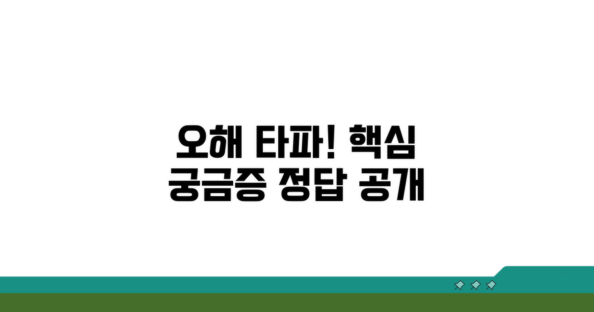주요 궁금증과 오해 바로잡기