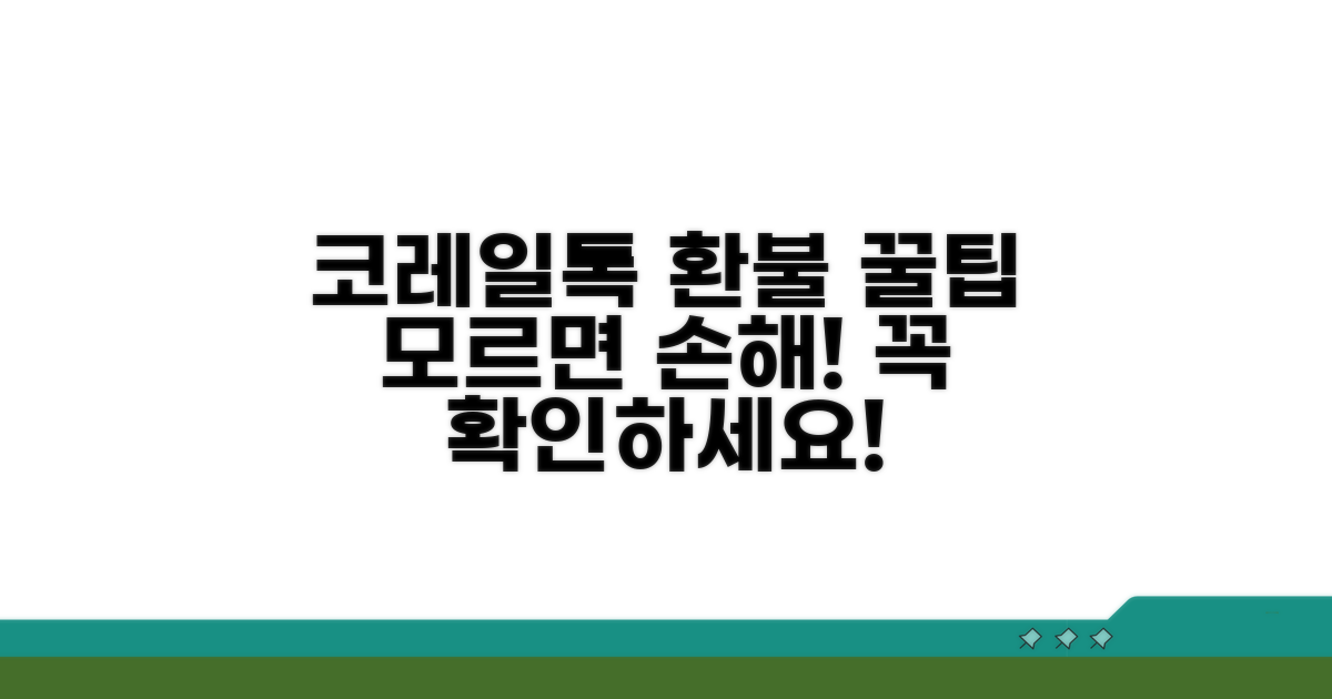 코레일톡 환불, 이거 모르면 손해