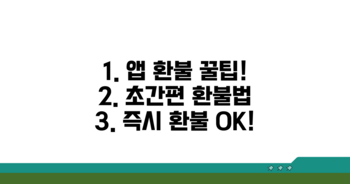 앱으로 간편하게 환불하는 방법
