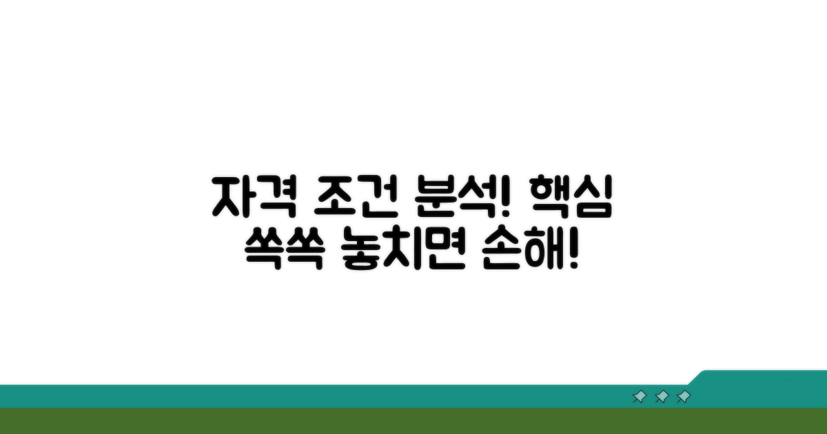 신청 자격과 조건 분석