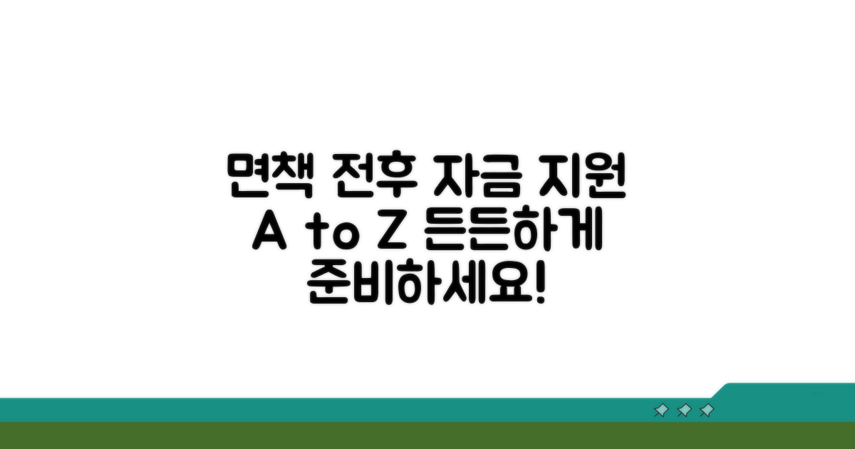 면책 전후 자금 지원 방법