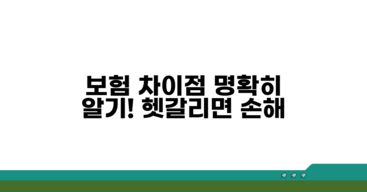 건강보험과 다른 점, 명확하게 알아보기