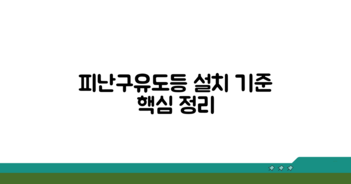 피난구유도등 설치 기준 핵심