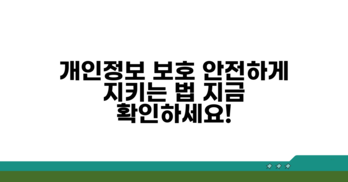 안전한 개인정보 보호 방법
