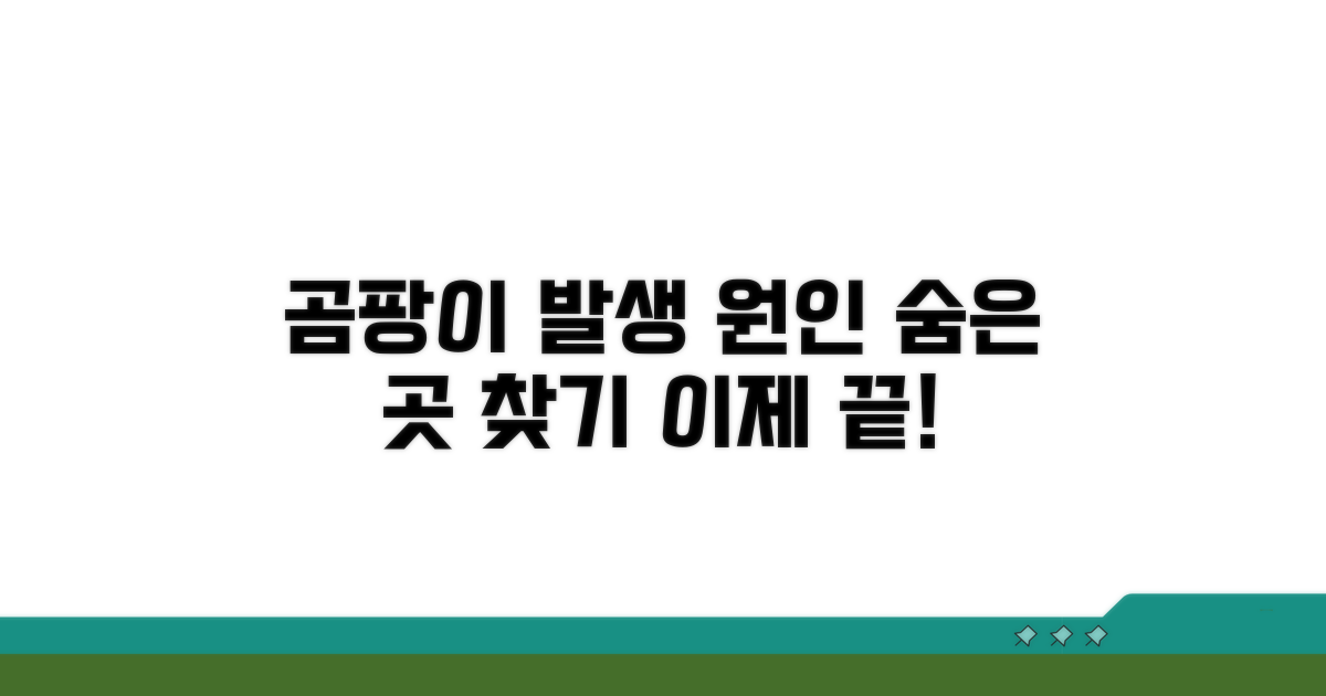 곰팡이 발생 원인과 숨은 곳 찾기