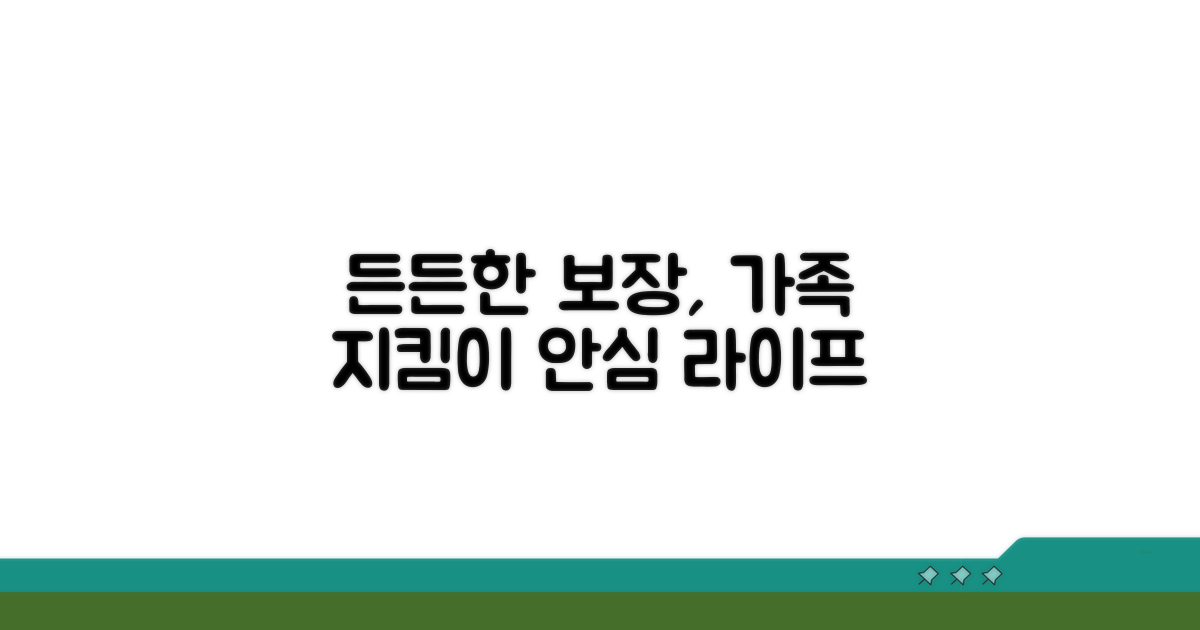 보장 유지, 든든한 가족 보호