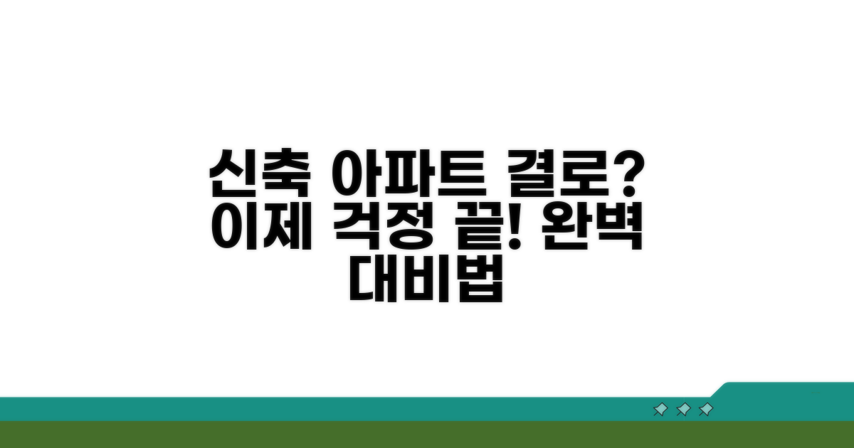 신축 아파트 결로 현상 완벽 대비