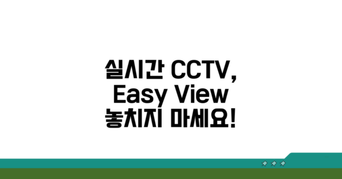 실시간 CCTV 보기 쉬운 방법