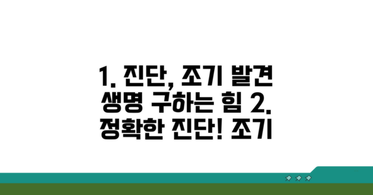 정확한 진단과 조기 발견의 중요성