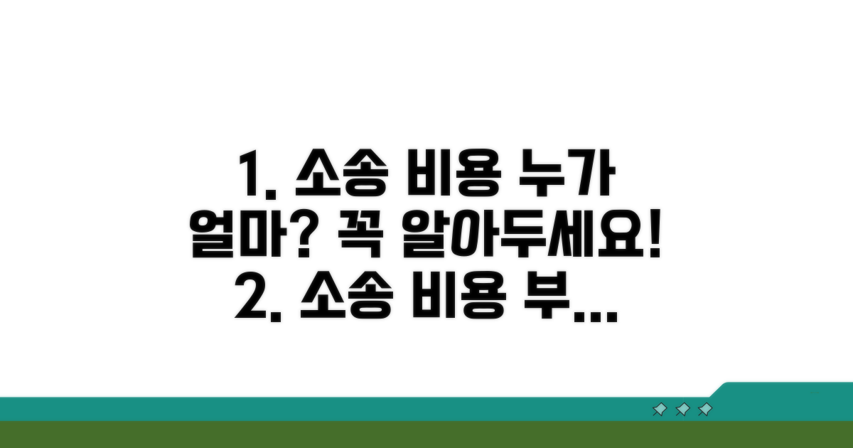소송 비용, 누가 얼마나 부담해야 할까?
