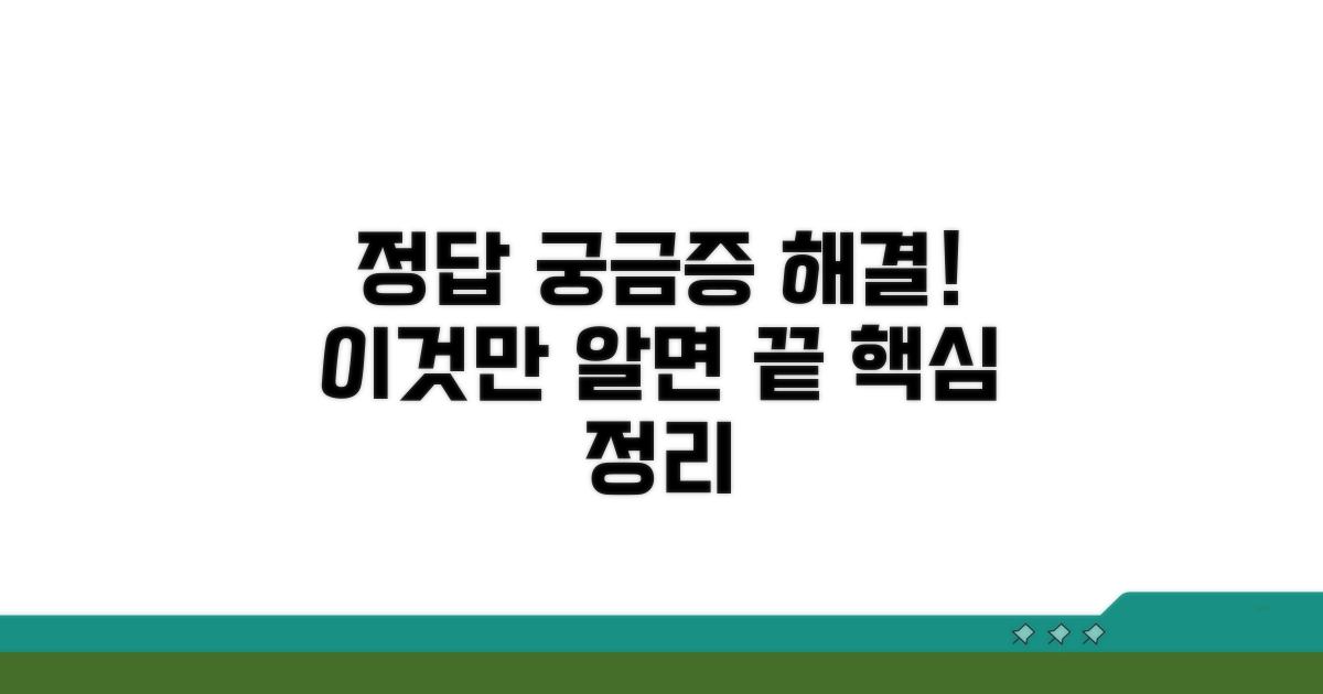 궁금증 해결, 이것만 알면 끝